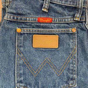 Vintage Wrangler Made in USA Super High Rise Jeans 100% Cotton Size 11 x 34